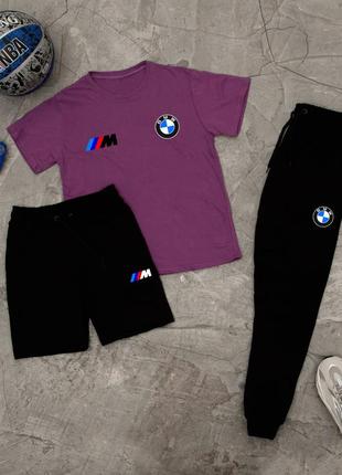 Шорти + футболка! базовий, спортивний костюм, літній комплект bmw motorsport