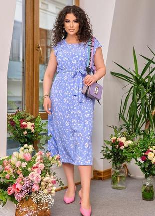 Гарна жіночна сукня в квітковий принт