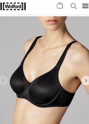 85b-wolford sheer touch bra-люксовый тонкий базовый бюстгальтер!