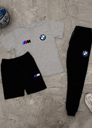 Шорты + футболка! базовый, спортивный костюм, летний комплект bmw motorsport