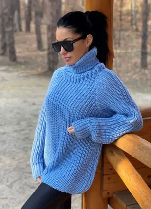 Голубой демисезонный свитер "джолли"