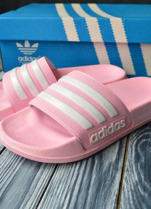 Стильні шльопанці,шльопки,капці адідас жіночі рожеві adidas літні,на літо 2023-20242 фото