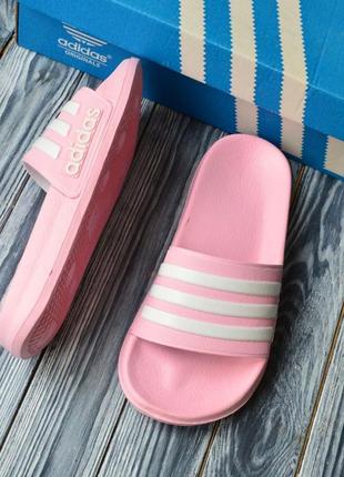Стильні шльопанці,шльопки,капці адідас жіночі рожеві adidas літні,на літо 2023-20243 фото