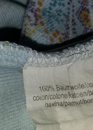 Ніжна натуральна футболка з малюнком у турецькі огірки,56-60разм.,індія.5 фото