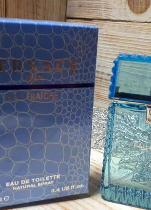 Мужская туалетная вода versace man eau fraiche 100 ml версаче мен фреш мужской парфюм духи мужские