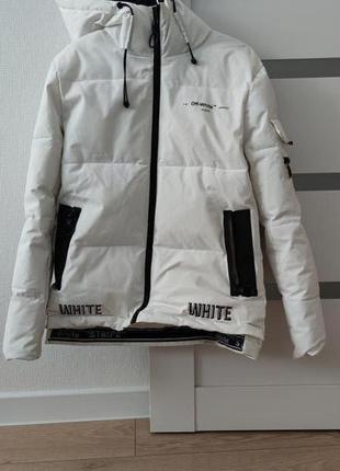 Куртка зимова (пуховик) off white