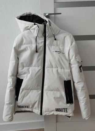 Куртка зимняя (пуховик) off white8 фото