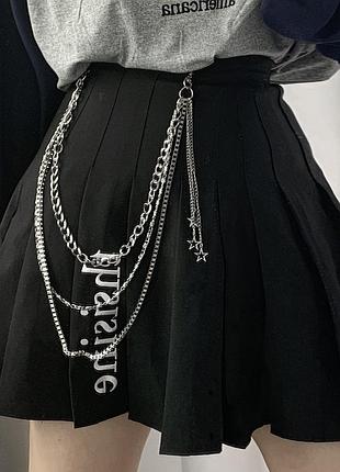 Ланцюжок на карабінах 9942 ланцюги вісюльки металеві на ремень джинси