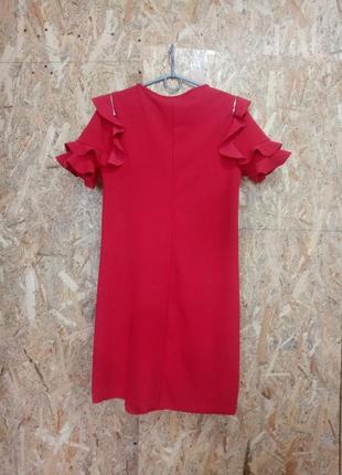 Красное платье с воланами dilvin обмен2 фото