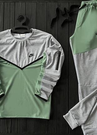 Мужской спортивный трикотажный костюм nike tech fleece