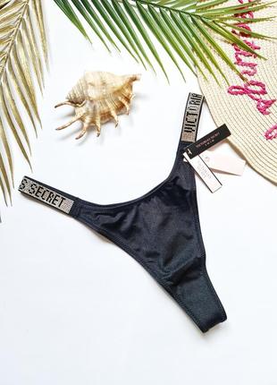 Плавки зі стразами низ купальника вікторія сікрет victoria's secret