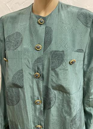 Janina schreck шелковая блузка винтаж3 фото