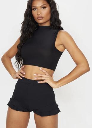 Шорты с рюшами