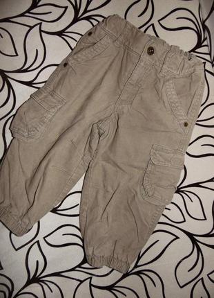 Брюки вельветовые на мальчика рост 86 см.