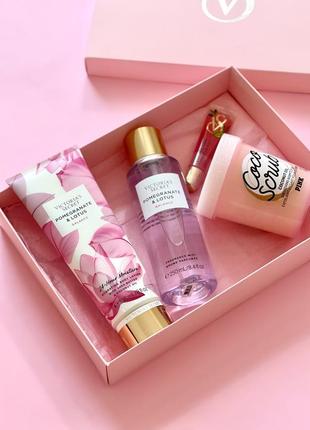 Подарунковий набір   вс vs victoria’s secret вікторія сікрет пінк бокс гіфтбокс box gift box1 фото