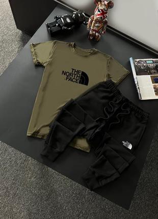 Летний мужской спортивный трикотажный костюм the north face