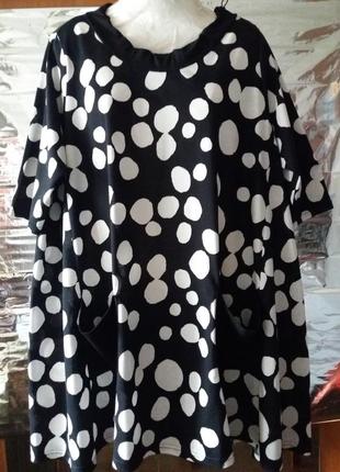 Трикотажная туника, платье р.евро 52-54