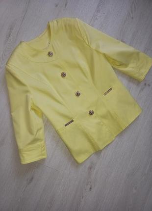 Лимонный летний пиджак