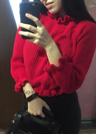 Светр із рюшами cameo rose