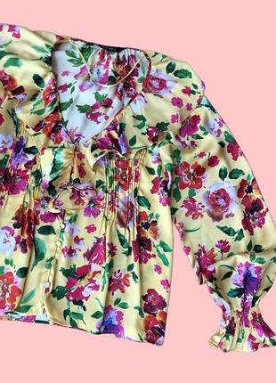 Блуза цветочный принт 7
