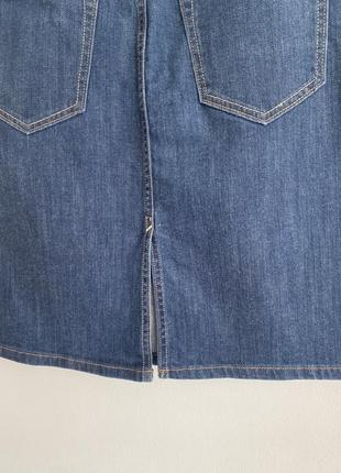 Базовая джинсовая юбка прямого кроя4 фото