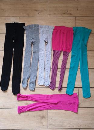 Лот колготы на 4-6 лет 110-116 рост