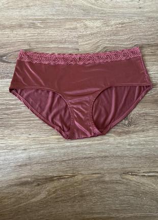 Шикарні, трусики, в рубчик, пудрового, кольору, від бренду: tu👌