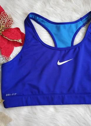 Еластичний спортивний топ без чашок nike dri-fit2 фото