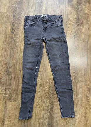 Сірі джинси zara skinny