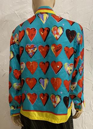 Эксклюзивная шелковая блузка винтаж 90-х4 фото