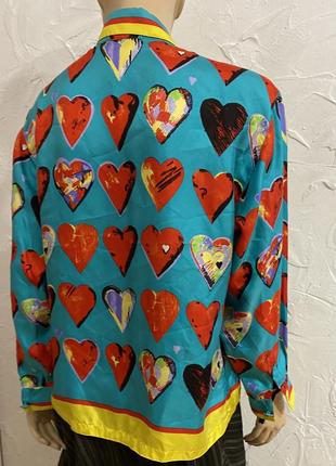 Эксклюзивная шелковая блузка винтаж 90-х5 фото
