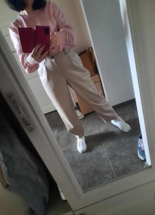 Брюки mango из экокожи