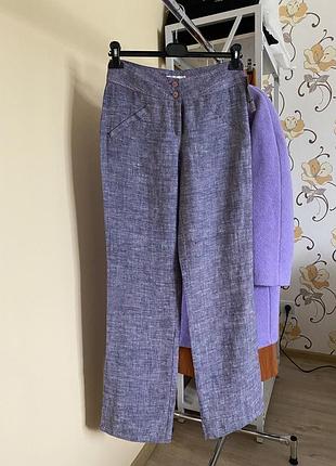Шикарные летние широкие льняные брюки брюки б.raise брюки льняные летние ширинкие ровные