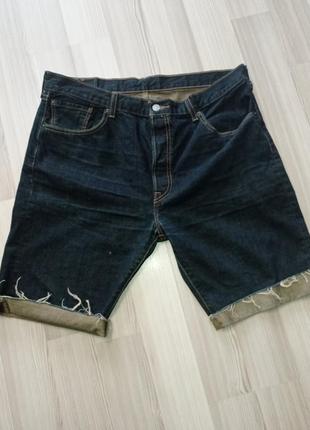 Шорты джинсовые levis 501 w 36  ( made in haiti , usa)