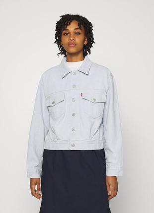 Джинсова куртка levis oversized utility trucker, оригінал.4 фото