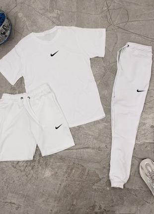 Шорты + футболка! базовый, спортивный костюм, летний комплект nike