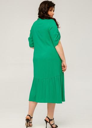 Платье летнее светлана зелёного цвета3 фото