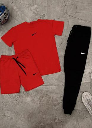 Шорти + футболка! базовий, спортивний костюм, літній комплект nike