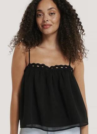 Шифоновий топ із вишивкою na-kd