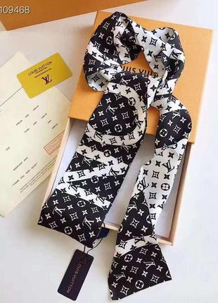 Шелковая лента твилли в стиле louis vuitton