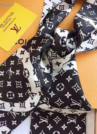 Шелковая лента твилли в стиле louis vuitton