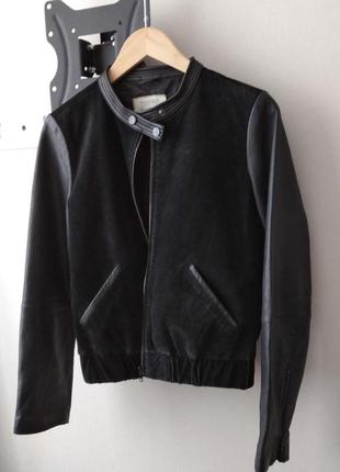 Куртка, курточка, шкірянка, косуха, бомбер mango з натуральної шкіри