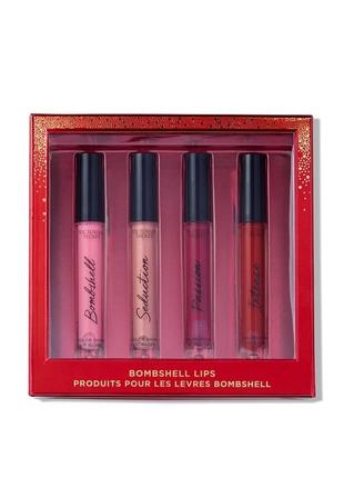 Подарочный набор блесков victoria's secret bombshell lips gift set