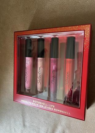 Подарочный набор блесков victoria's secret bombshell lips gift set3 фото