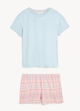 Піжамний набір жіноча піжама marks&spencer р.s, m бавовна2 фото