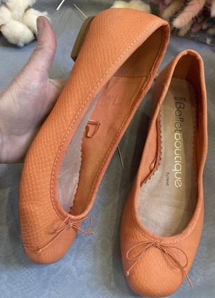 Шеіряні балетки туфлі в стилі zara clarks ecco3 фото