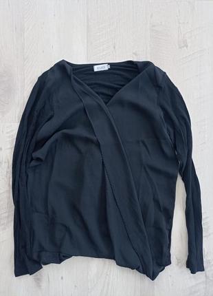 Базова чорна кофтинка блуза3 фото
