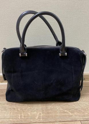 Сумка шкіряно - замшева