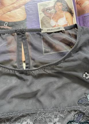 Боди кружево и сетка, боди с вышивкой intimissimi