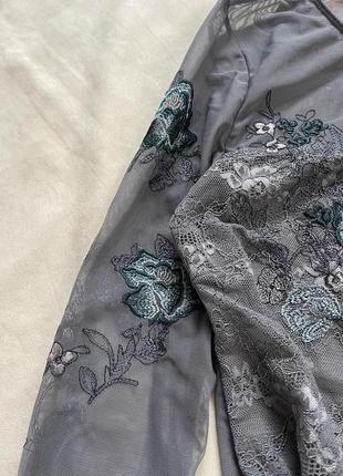 Боди кружево и сетка, боди с вышивкой intimissimi